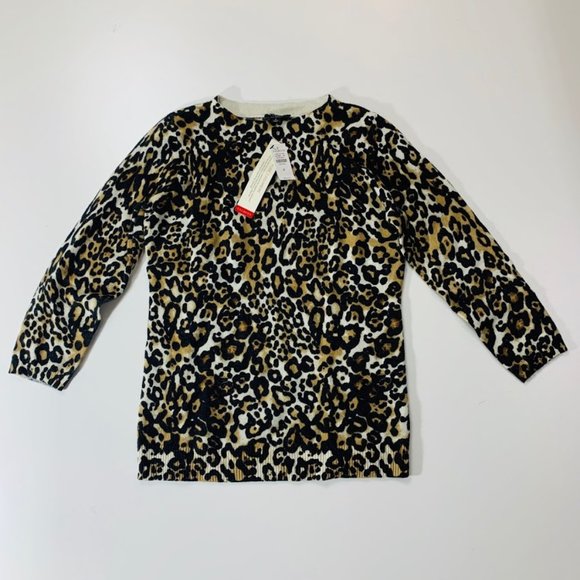 talbots leopard sweater